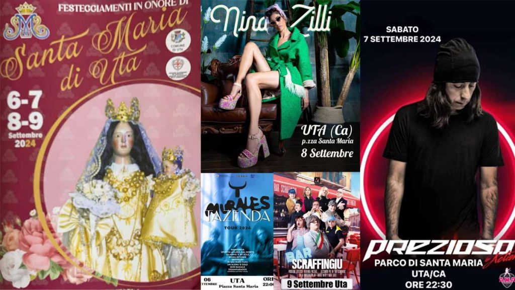 Festa di Santa Maria 2024 a Uta, programma, date e manifesti