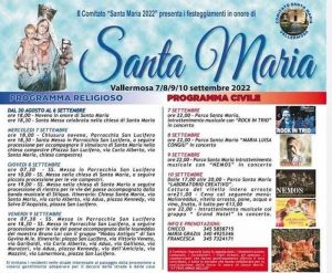 Santa Maria Vallermosa 2022, manifesto e programma