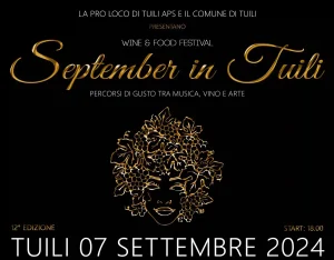 September in Tuili 2024, manifesto e data
