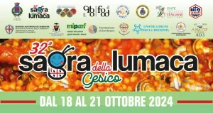 Sagra della lumaca Gesico 2024, manifesto con programma, date e orari