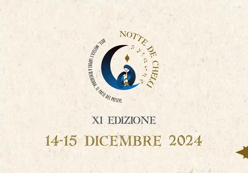Notte de chelu Berchidda 2024, manifesto con programma, date e orari