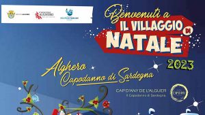Villaggio di Babbo Natale 2023 ad Alghero, manifesto