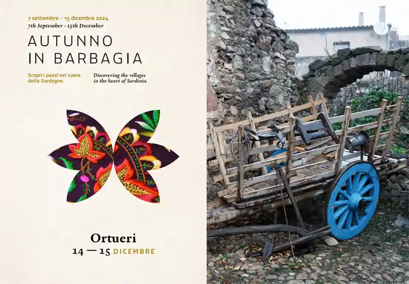 Autunno in Barbagia Ortueri 2024, manifesto con programma, date e orari degli eventi
