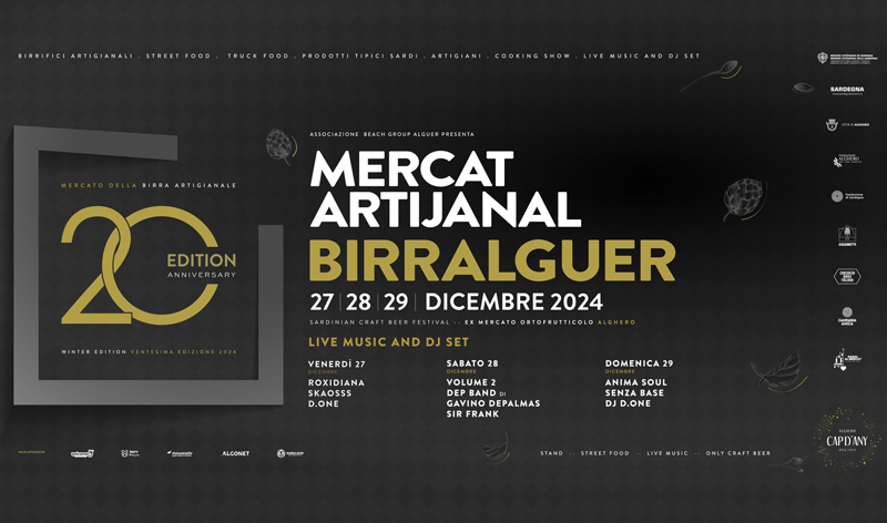 Festa della birra artigianale Alghero a Natale 2024, programma con date, line up e orari