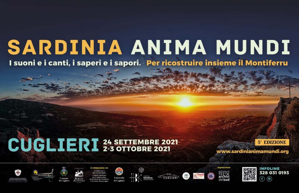 Festival Sardinia anima mundi a Cuglieri, manifesto 2021