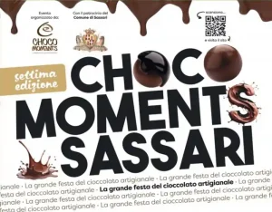 Festa del cioccolato Sassari 2025, manifesto con date. programma e orari di laboratori e degustazioni