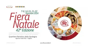 Fiera Natale Cagliari 2024, manifesto con date e orari di apertura
