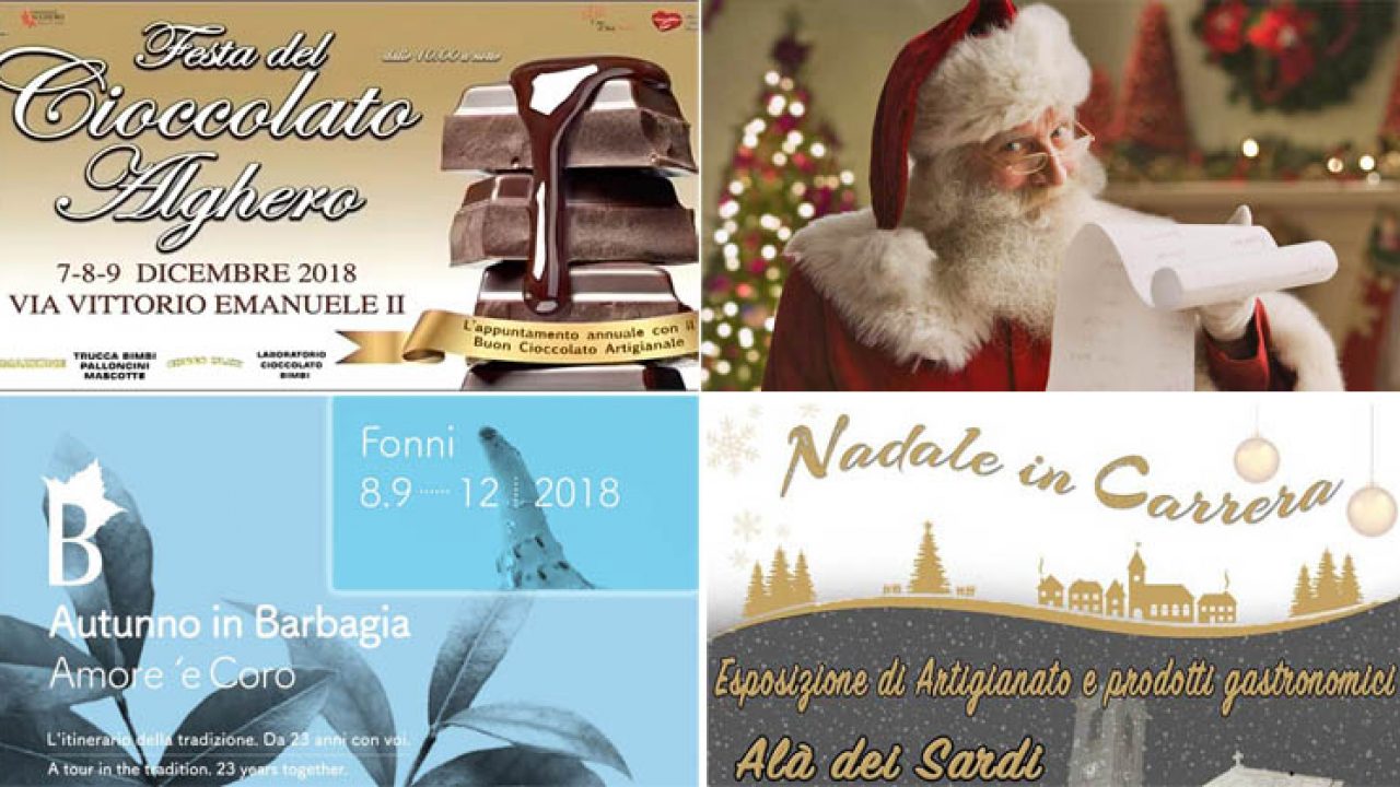 Babbo Natale 8 Dicembre Roma.Weekend 7 8 9 Dicembre 2018 Eventi E Sagre In Sardegna