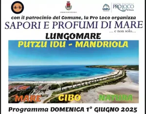 Sapori e profumi di mare Putzu Idu 2025, manifesto con data, programma, orari e menù | Sardegna in blog