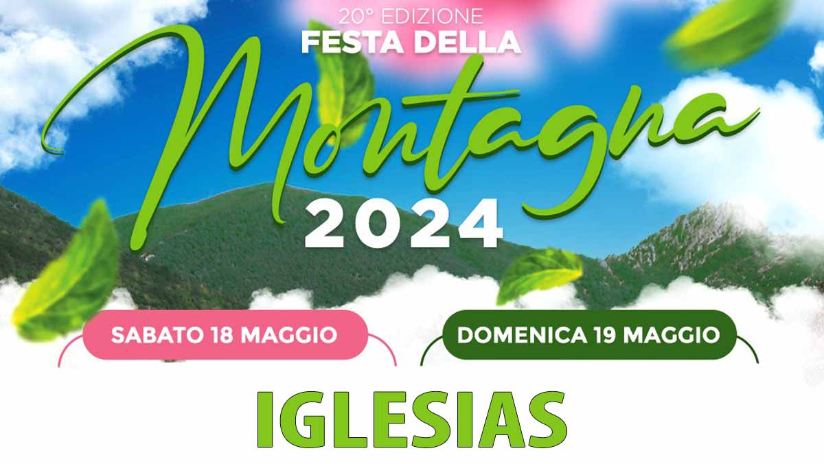 Manifesto della festa della montagna 2024 a Iglesias