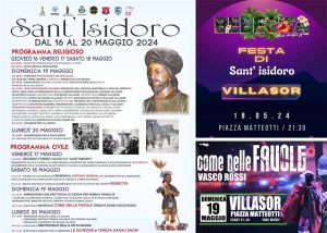 Festa di Sant'Isidoro 2024 a Villasor, programma e manifesti