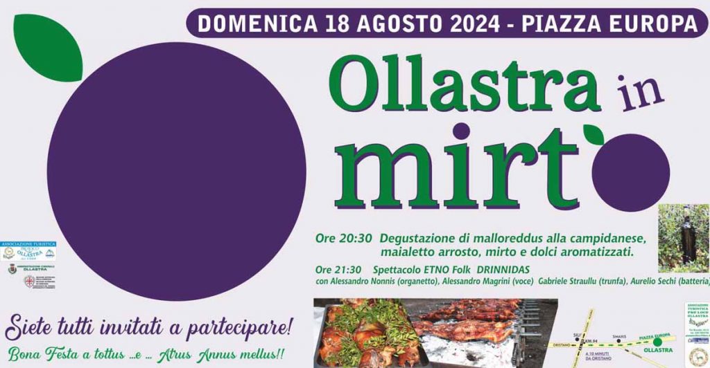 Ollastra in mirto, locandina 2024