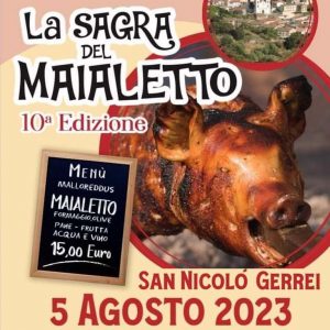 Sagra del maialetto a San Nicolò Gerrei, programma e menù