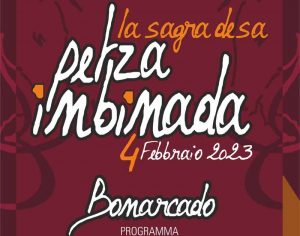 Sagra di sa petza inbinada Bonarcado 2023, manifesto