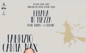 Eventi Befana porto Torres 2025, manifesto con programma, data e orari degli eventi