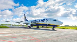 Aereo Ryanair che opera sui voli per la Sardegna