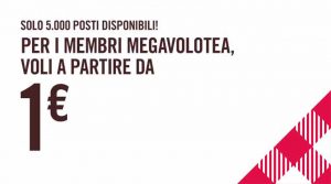 Offerta Megavolotea, 5 mila voli a 1 euro