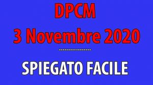 Il DPCM del 3 novembre 2020