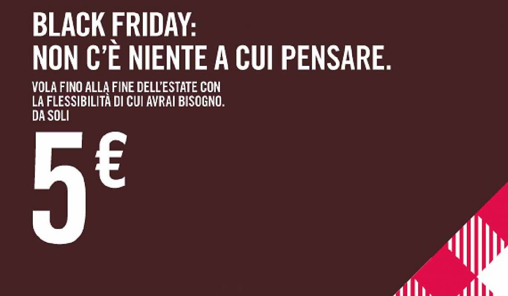 Black Friday Volotea, voli a 5 euro!
