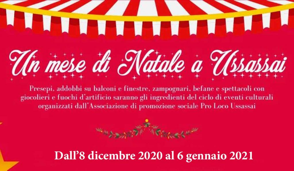 Eventi Natale 2020 a Ussassai, ecco il programma dall’8 dicembre al 6 gennaio!