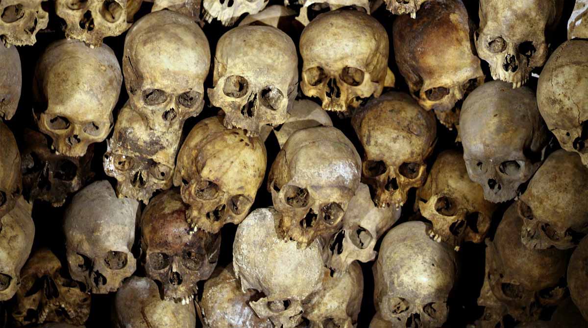 Scheletri dei morti di peste