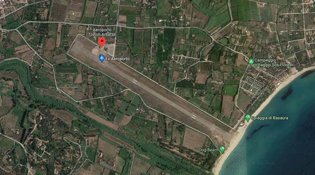 L'aeroporto dell' Ogliastra sulla mappa