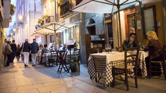 Tavoli e ristoranti nel centro di Cagliari