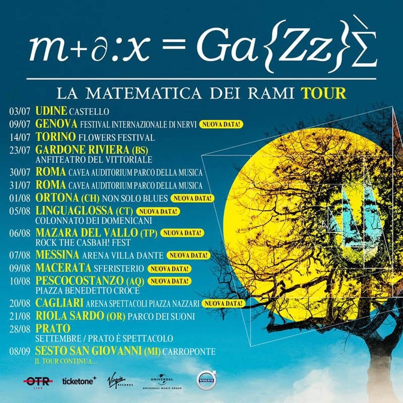 Concerti Max Gazzé in Sardegna a Cagliari e Riola Sardo