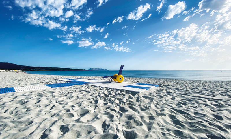 Spiaggia di Budoni accessibile ai disabili