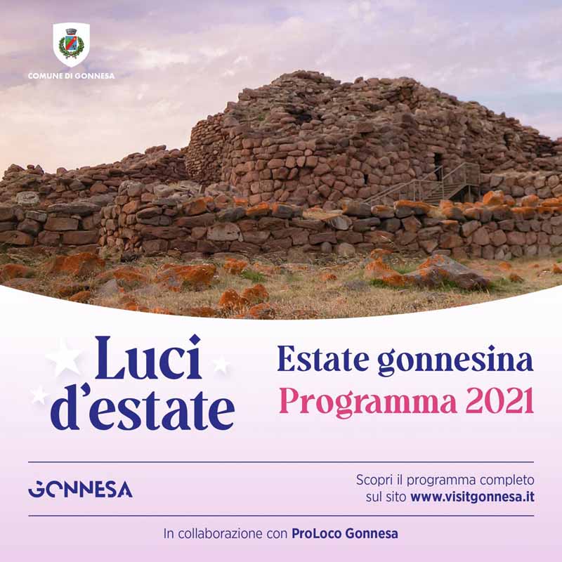 Eventi estate 2021 a Gonnesa, manifesto