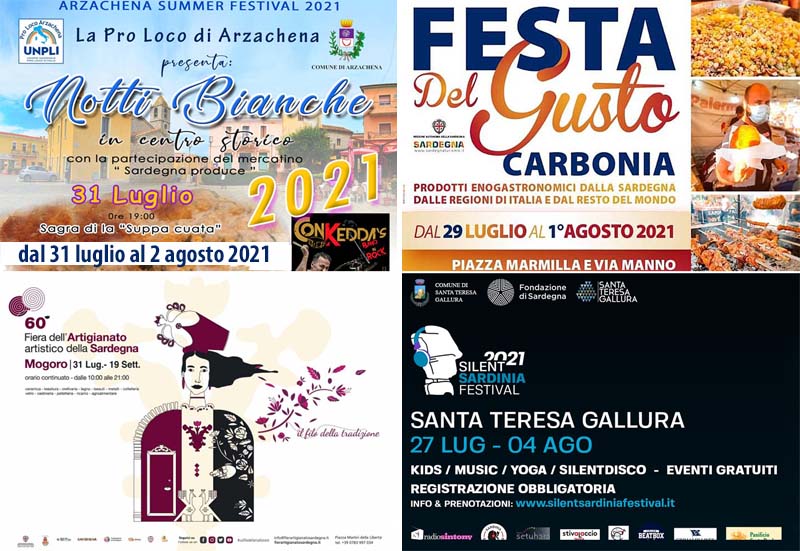 Eventi e sagre dal 30 luglio al 2 agosto in Sardegna!