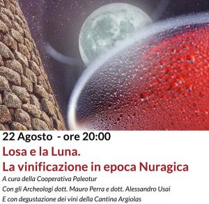 Brindisi a nuraghe Losa con i nuragici, manifesto 2021