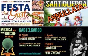 Eventi, sagre e concerti del 20, 21 e 22 agosto 2021 in Sardegna