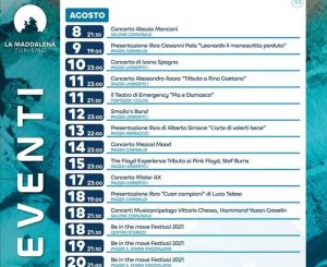 Eventi agosto 2021 La Maddalena