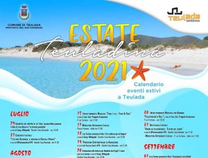 Eventi agosto e settembre 2021 a Teulada, manifesto