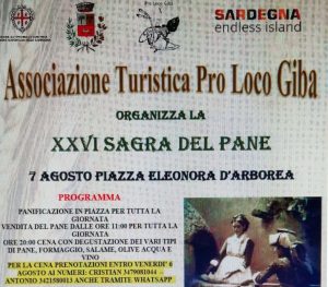 Sagra del pane a Giba, manifesto 2021