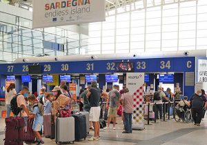 Aeroporto di Cagliari, zona partenze, area check in