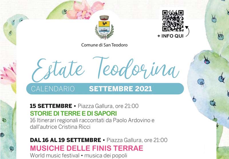 Eventi di settembre 2021 a San Teodoro, Sardegna