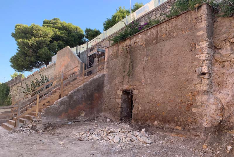 Rifugio antiaereo sul colle di Bonaria a Cagliari