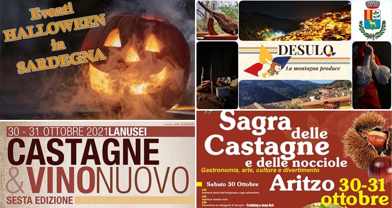 Eventi e sagre in Sardegna, dal 20 ottobre al 1 novembre 2021!