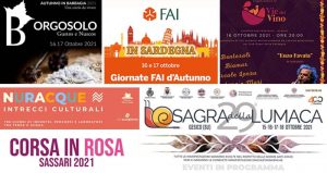 Eventi e sagre in Sardegna il 15, 16 e 17 ottobre 2021, manifesti e locandine