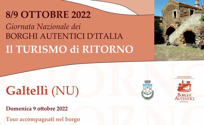 Giornata Nazionale dei Borhi Autentici Italiani 2022 a Galtellì