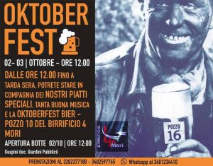 Oktoberfest Guspini 2021, manifesto e programma
