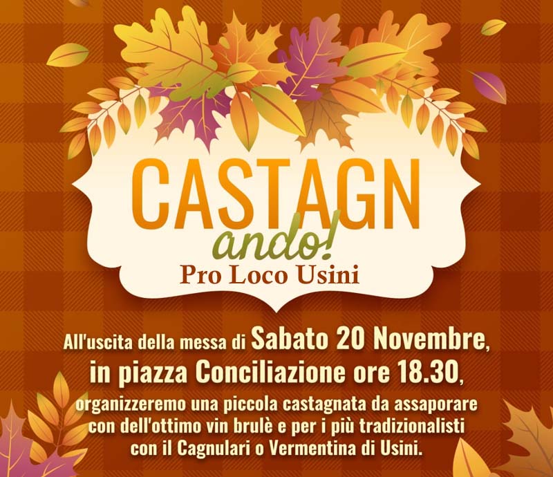 Castagnando a Usini, manifesto e programma
