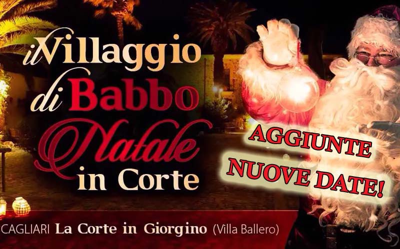 Ecco le nuove date del villaggio di Babbo Natale a Cagliari