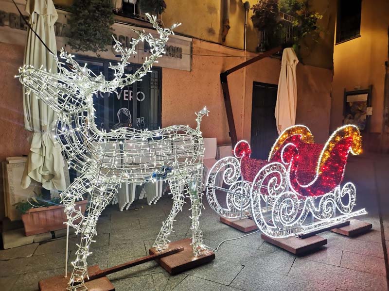 Luminarie natalizie a Iglesias