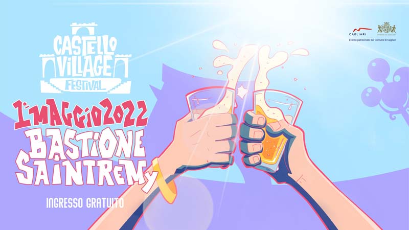Castello Village Festival al Bastione di Cagliari, manifesto 2022