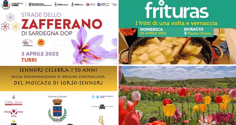 Sagre ed eventi del 2 e 3 aprile 2022 in Sardegna