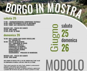 Borgo in mostra Modolo, programma giugno 2022
