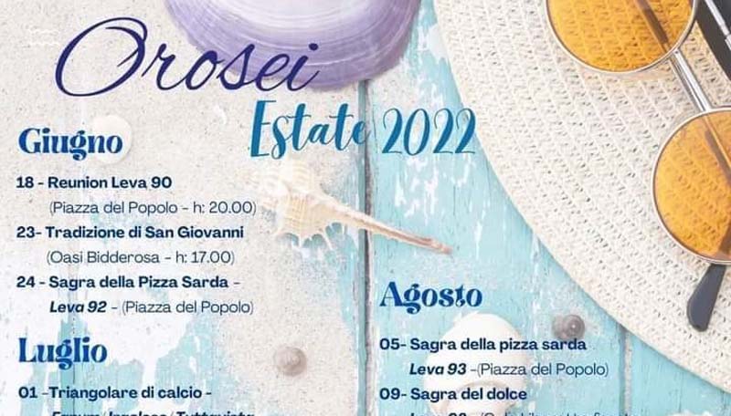 Eventi luglio, agosto e settembre 2022 a Orosei